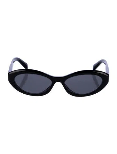 Pre-owned Prada Cat-eye Tinted Sunglasses In Black