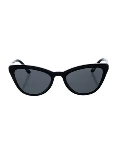Pre-owned Prada Cat-eye Tinted Sunglasses In Black
