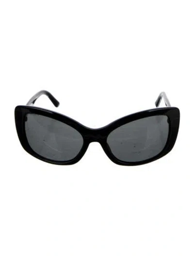 Pre-owned Prada Cat-eye Tinted Sunglasses In Black