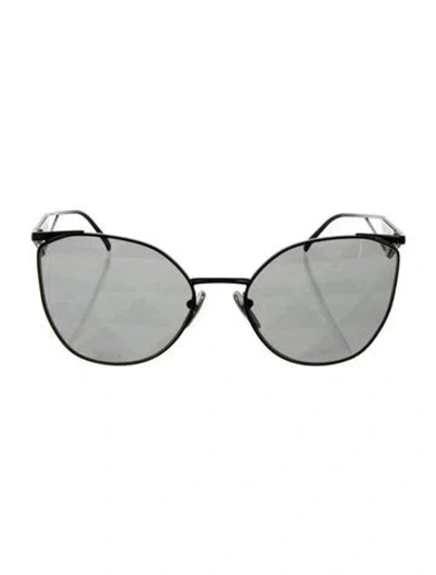 Pre-owned Prada Cat-eye Tinted Sunglasses In Black