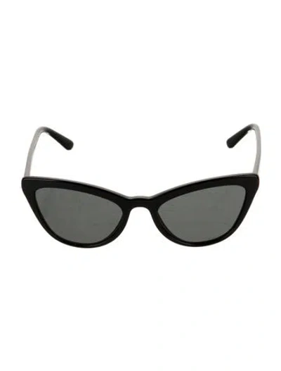 Pre-owned Prada Cat-eye Tinted Sunglasses In Black