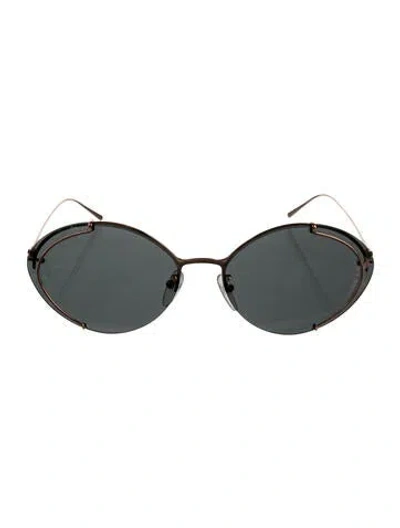 Pre-owned Prada Cat-eye Tinted Sunglasses In Black