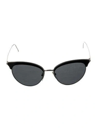 Pre-owned Prada Cat-eye Tinted Sunglasses In Black