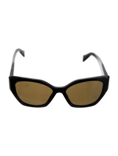 Pre-owned Prada Cat-eye Tinted Sunglasses In Black
