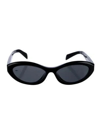 Pre-owned Prada Cat-eye Tinted Sunglasses In Black