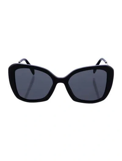 Pre-owned Prada Cat-eye Tinted Sunglasses In Black