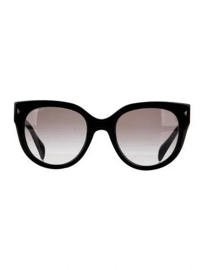 Pre-owned Prada Cat-eye Tinted Sunglasses In Black