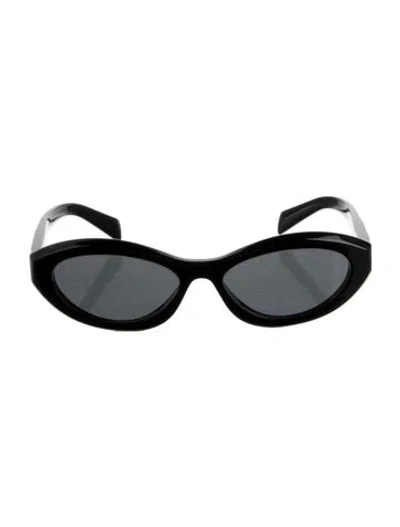 Pre-owned Prada Cat-eye Tinted Sunglasses In Black