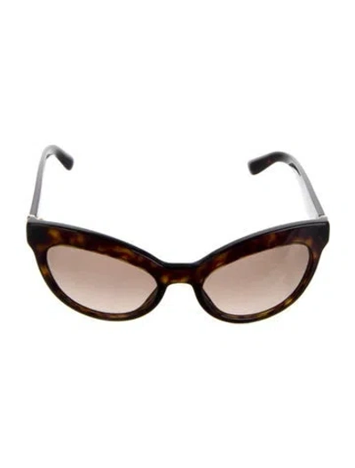 Pre-owned Prada Cat-eye Tinted Sunglasses In Brown