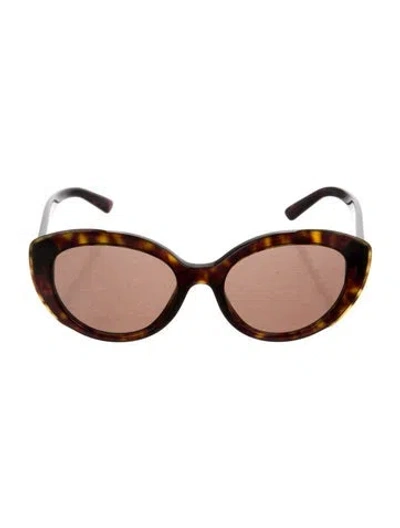Pre-owned Prada Cat-eye Tinted Sunglasses In Brown
