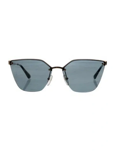 Pre-owned Prada Cat-eye Tinted Sunglasses In Gold