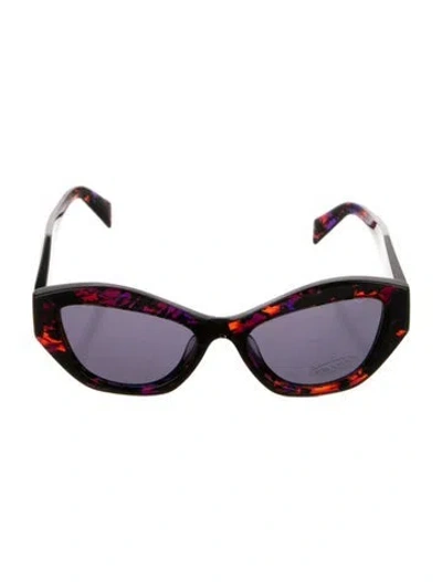 Pre-owned Prada Cat-eye Tinted Sunglasses In Multi