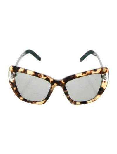 Pre-owned Prada Cat-eye Tinted Sunglasses In Multi