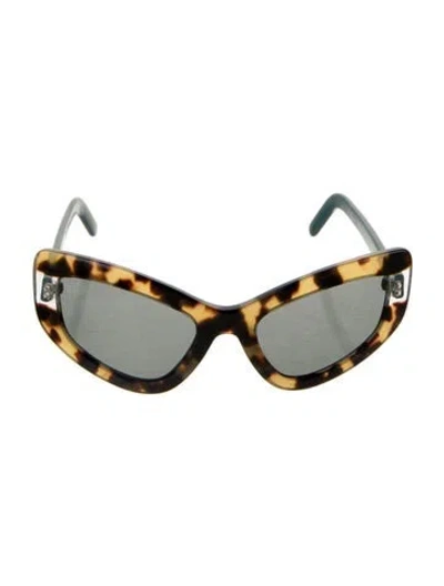 Pre-owned Prada Cat-eye Tinted Sunglasses In Multi