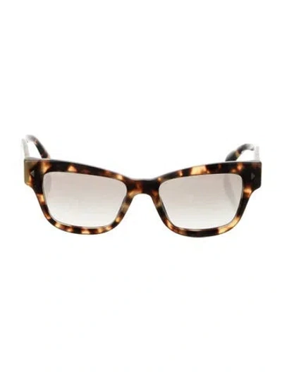 Pre-owned Prada Cat-eye Tinted Sunglasses In Neutral