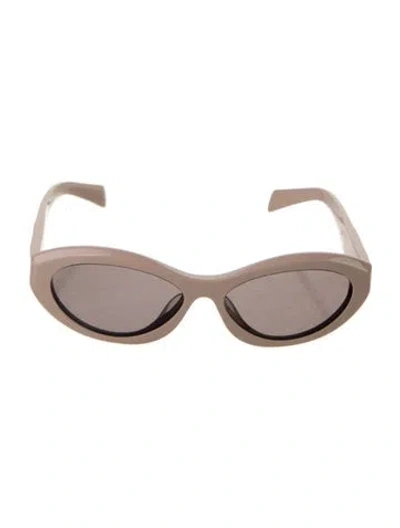 Pre-owned Prada Cat-eye Tinted Sunglasses In Neutral