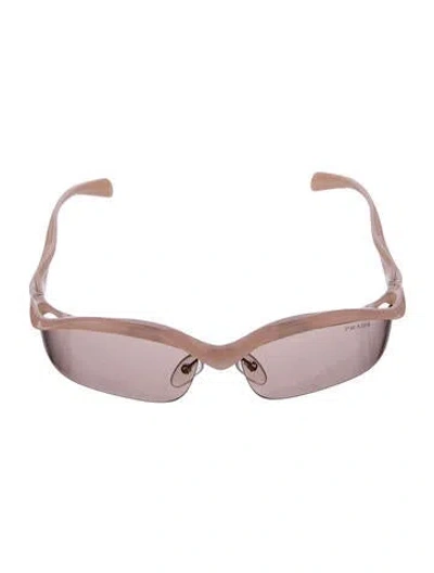 Pre-owned Prada Cat-eye Tinted Sunglasses In Pink