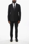 Prada Center Vent Notch Lapel 2-button Suit In Black