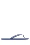 Prada Cerulean Blue Leather Thong Slippers