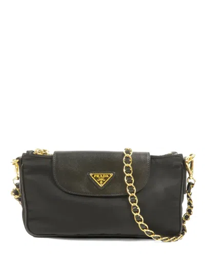 Pre-owned Prada Chain Shoulder Bag In Black