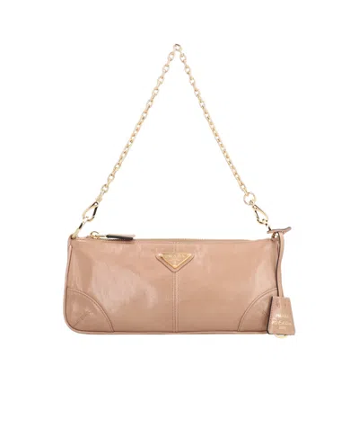 Prada Chain Shoulder Bag In Nude