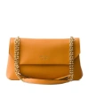 Prada Medium Leather Shoulder Bag In Orange