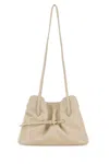 Prada Dada Small Leather Shoulder Bag In Neutral