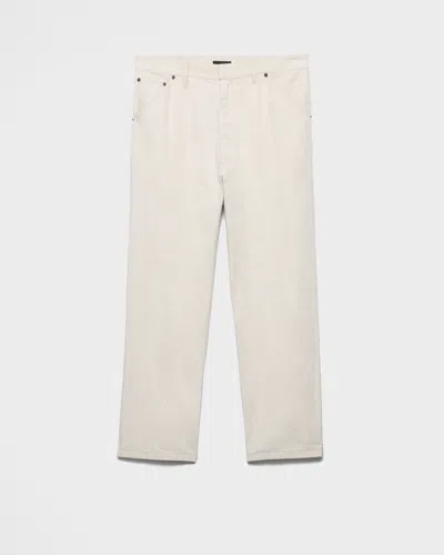 PRADA HOSE AUS CHAMBRAY