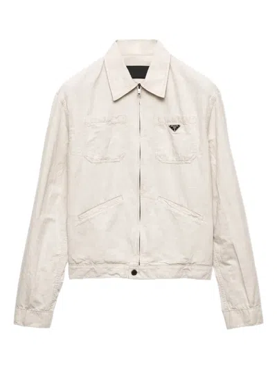 PRADA CHAMBRAY SHIRT JACKET