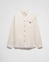 Prada Shirts With Long Sleeves And Chest Pocket In Natur