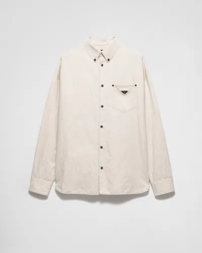 PRADA HEMD AUS CHAMBRAY