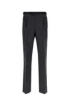 Prada Mohair Blend Tailored Pant In Antracite