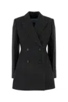 Prada Charcoal Wool Blazer In Antracite