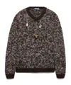 Prada Charm-embellishment Sweater In Multi