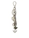 Prada Charms Keyring In Metallic