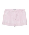 Prada Check Pattern Shorts In Snow Pink