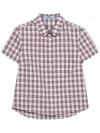 Prada Checked Cotton Shirt In Pink