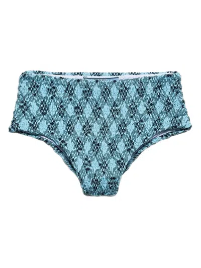 Prada Checked Bikini Bottoms