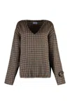 Prada Women's Checked Cashgora Sweater