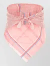 Prada Checked Cotton Lightweight Womenswear Top In Pink