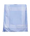 Prada Checked Cotton Mini Skirt In Light Blue