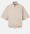 Prada Checked Cotton Poplin Top