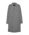 Prada Cotton Coat In Gray