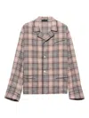 Prada Checked Patch-pocket Shirt In Multi