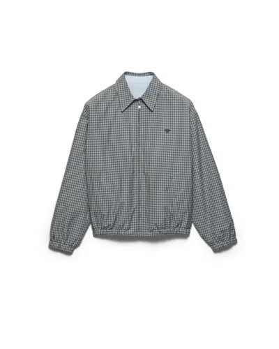 PRADA CHECKED POPLIN JACKET