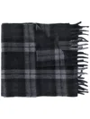 Prada Checked Scarve In Black