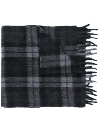 Prada Checked Scarve In Black