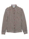 Prada Kariertes Hemd In Brown