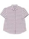 Prada Checked Cotton Shirt In Pink