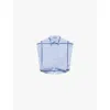Prada Check-print Cropped Shirt In Light Blue